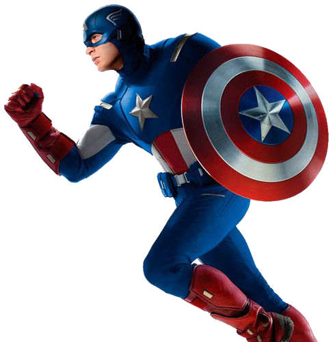 Captain America met zijn schild