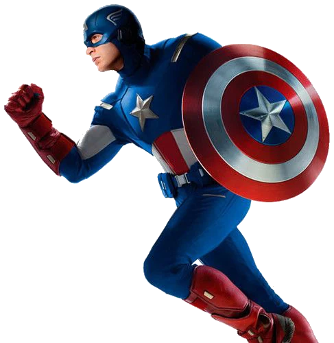 Captain America met zijn schild