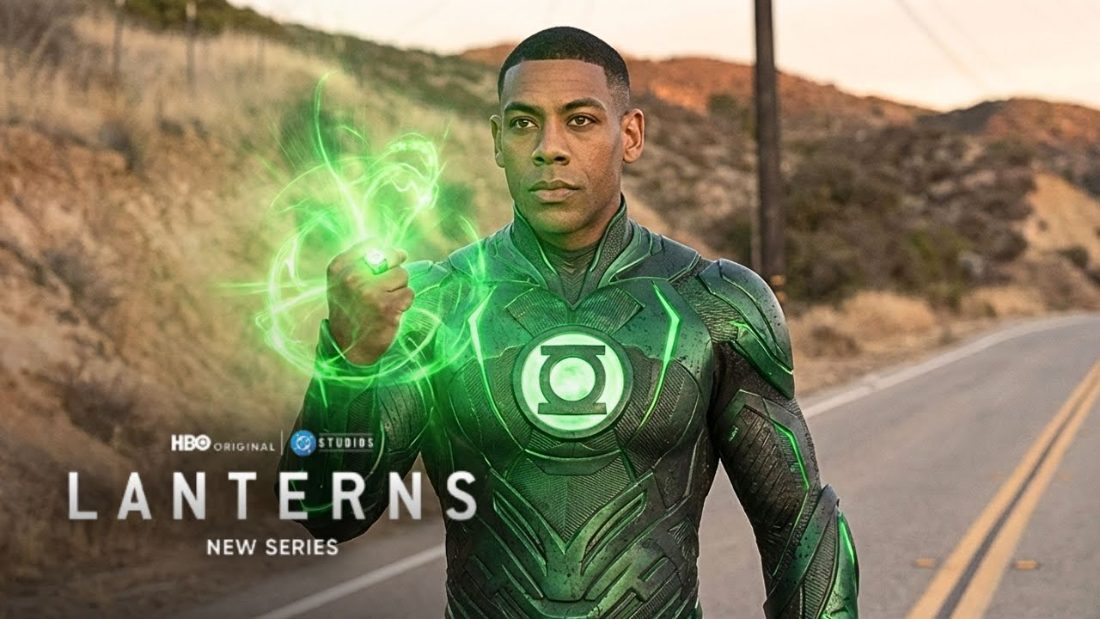 Green Lantern met zijn gloeiende ring