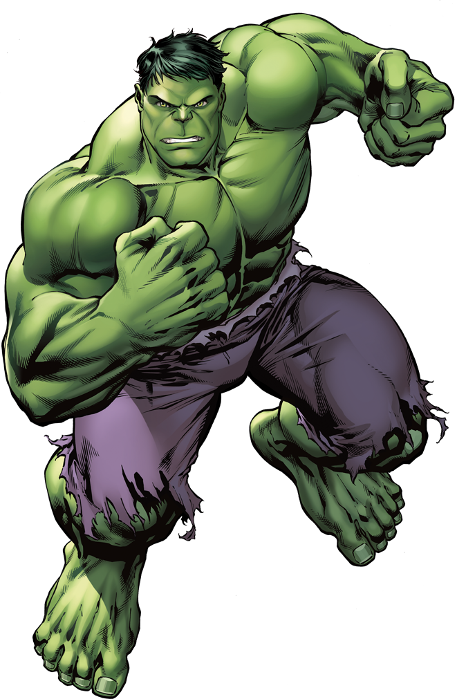 De Hulk in stripboekstijl