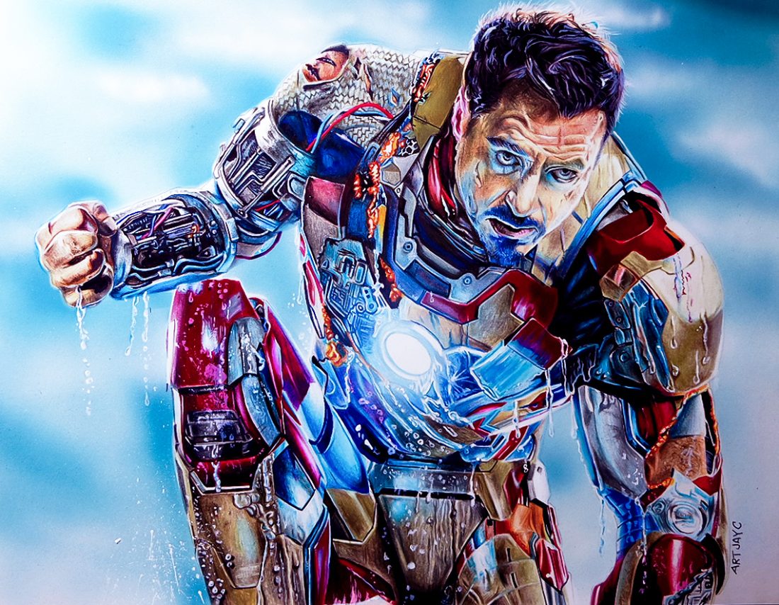 Iron Man in zijn harnas