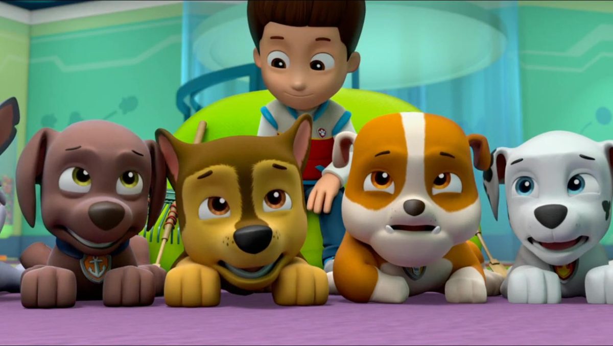 De pups van Paw Patrol met Ryder