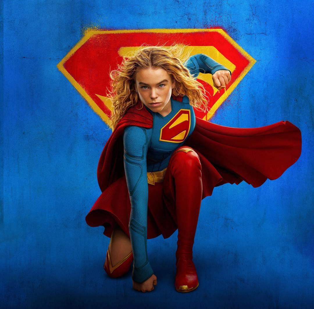 Supergirl met haar cape