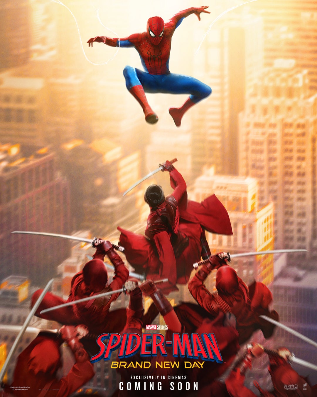 Officiële filmposter van Spider-Man: Brand New Day, in de bioscoop vanaf 31 juli 2026